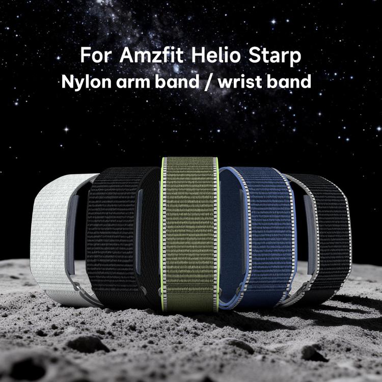 For Amazfit Helio Strap xDfind Covered Nylon Loop Band, 280mm Wristband, 420mm Arm Strap