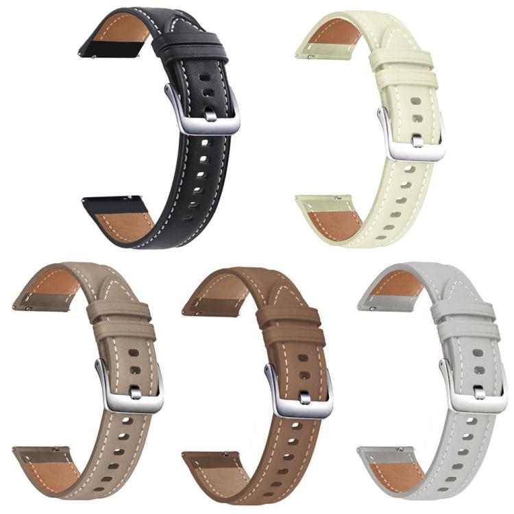xDfind Flat Head Black Shark Fine Grain Leather Watch Band, For Google Pixel Watch 5 / 4 / 3 / 2 / 1 41mm, For Google Pixel Watch 5 / 4 / 3 45mm