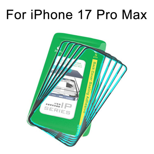 2UUL IP Series Back Cover Sealing Adhesive (5pcs/Box), For iPhone 17 Pro Max, For iPhone 17 Pro, For iPhone 17, For iPhone Air, For iPhone 16 Pro Max, For iPhone 16 Pro, For iPhone 16 Plus, For iPhone 16, For iPhone 15 Pro Max, For iPhone 15 Pro       ...