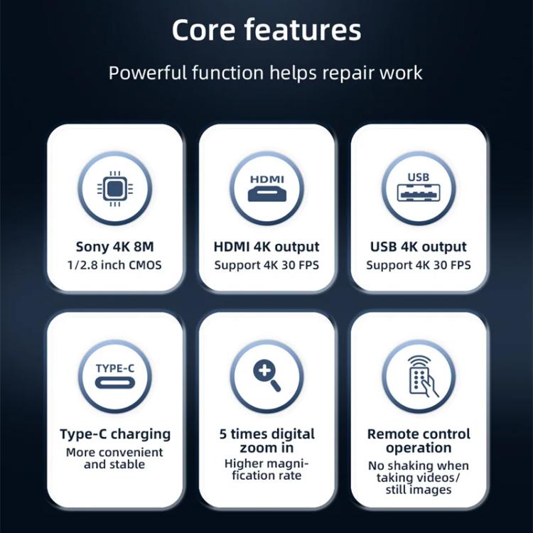 Mega-idea CX60 CMOS 4K Ultra HD Industrial Microscope Camera, Mega-idea CX60