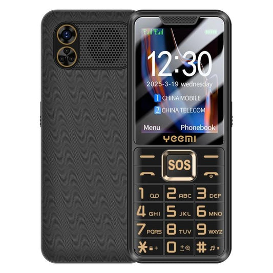 YEEMI K3+ 4G Keypad Phone, 2.4 inch, LED Flashlight, Big Keyboard Big Fonts, SOS, Network: 4G, Dual SIM