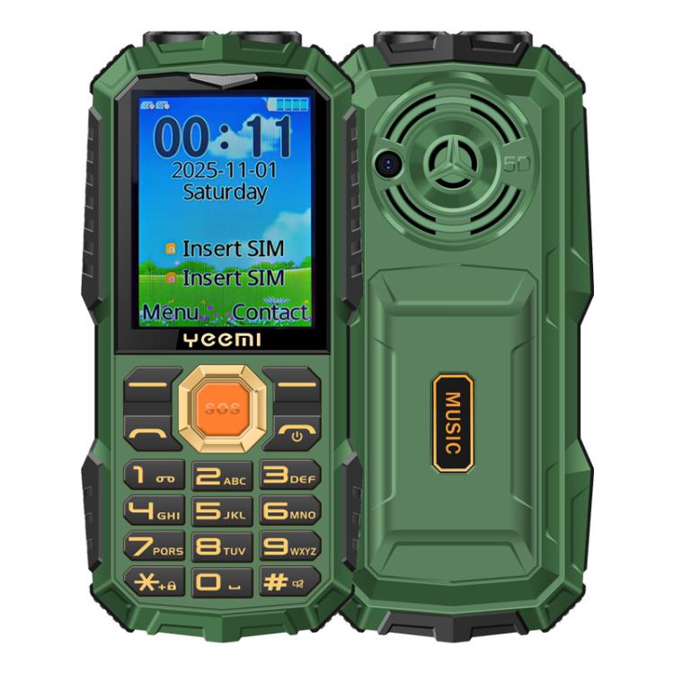 YEEMI Q5 4G Elder Rugged Phone, 16800mAh Battery, 2.4 inch, 21 Keys, Network: 4G, LED Flashlight, Dual SIM