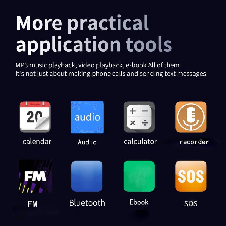 S7 4G Flip Keypad Phone, 2.4 inch + 1.44 inch, 4800mAh Battery, LED Flashlight, SOS, Network: 4G, Dual SIM
