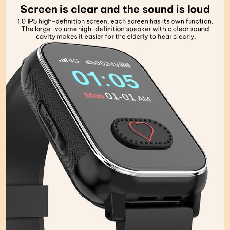 FA96S 1.0-inch Screen 4G Network GPS Tracking Elderly Care Smart Watch, Eurasia-Africa Version, American Version