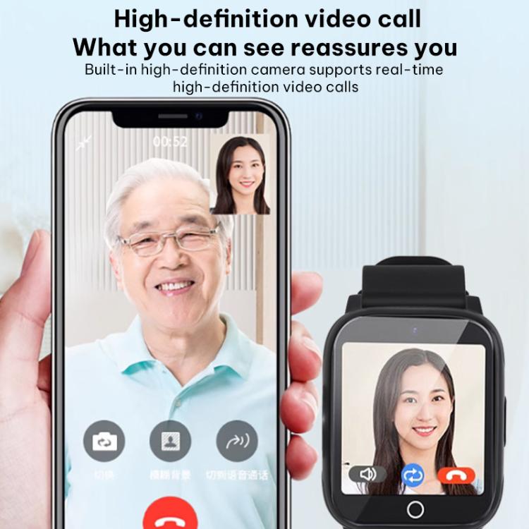 FA83S 1.69-inch 4G Network GPS Tracking Elderly Care Smart Watch Support Heart Rate / Blood Pressure Monitoring, Eurasia-Africa Version, American Version