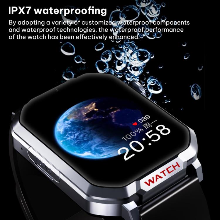 FA82S 1.83-inch 4G Network GPS Tracking Smart Watch Support Heart Rate / Blood Pressure Monitoring