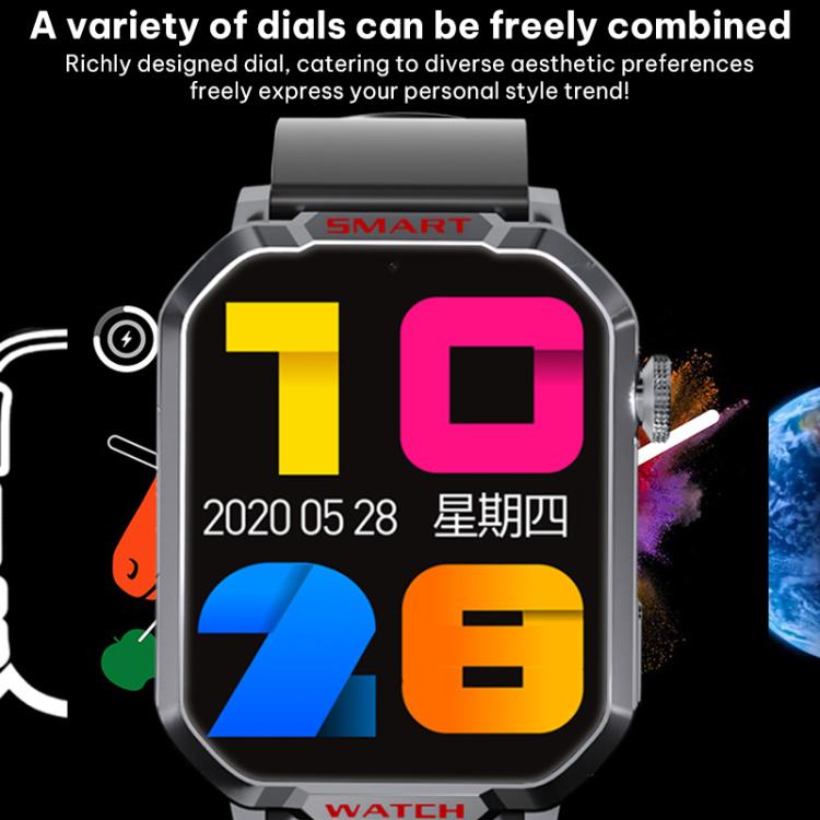 FA82S 1.83-inch 4G Network GPS Tracking Smart Watch Support Heart Rate / Blood Pressure Monitoring