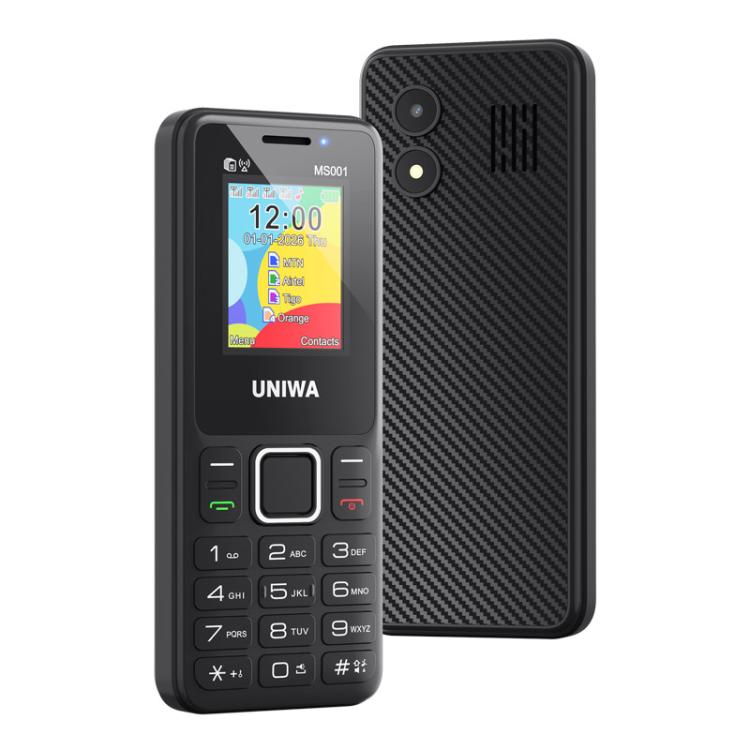 UNIWA MS001 Keypad Phone, 1.77 inch Spreadtrum SC6531CA, Network: 2G, 4 SIM 4 Standby, 21 Keys, EU Plug, US Plug, UK Plug, AU Plug
