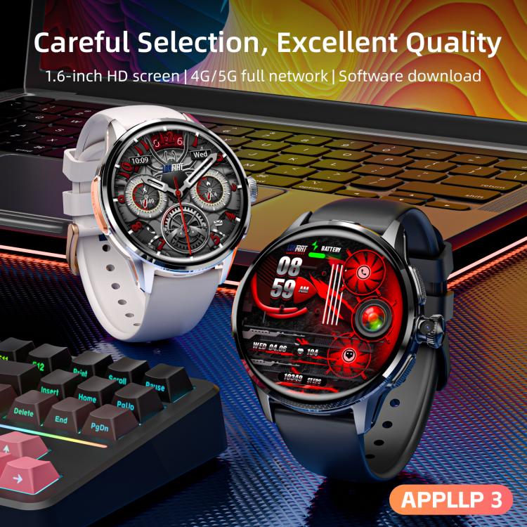 LOKMAT APPLLP 3 4G Smart Watch, 1.6 inch SC8541E Quad Core, 3GB+32GB, Android 8.1, GPS, Heart Rate