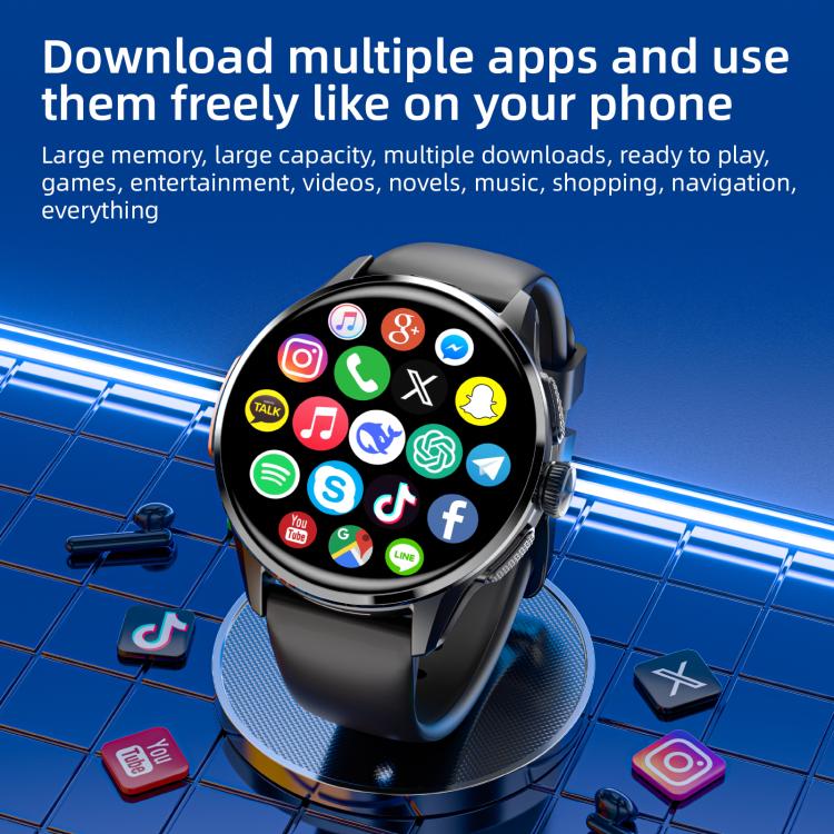 LOKMAT APPLLP 3 4G Smart Watch, 1.6 inch SC8541E Quad Core, 3GB+32GB, Android 8.1, GPS, Heart Rate