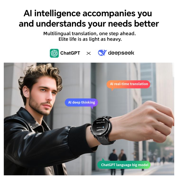 LOKMAT APPLLP 4 Pro 4G Smart Watch, 1.75 inch SC8541E Quad Core, 3GB+32GB, Android 8.1, Video Call