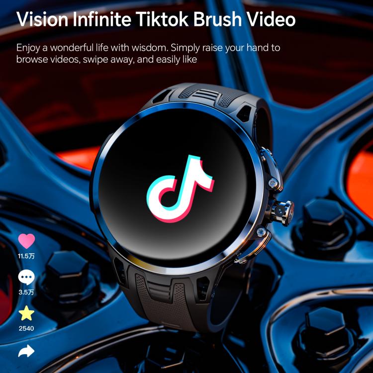 LOKMAT APPLLP 4 Pro 4G Smart Watch, 1.75 inch SC8541E Quad Core, 3GB+32GB, Android 8.1, Video Call