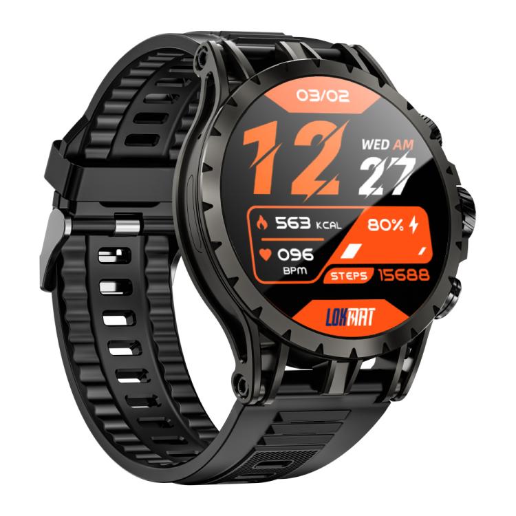 LOKMAT APPLLP 4 4G Smart Watch, 1.58 inch SC8541E Quad Core, 3GB+32GB, Android 8.1, GPS, Heart Rate, Blood Oxygen, Blood Pressure Monitoring, NFC