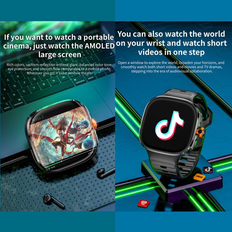 LOKMAT APPLLP 6 Max 4G Smart Watch, 1.58 inch SC8541E Quad Core, 3GB+32GB, Android 8.1, Video Call , Heart Rate