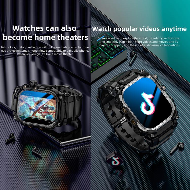 LOKMAT APPLLP 7 Max 4G Smart Watch, 1.58 inch SC8541E Quad Core, 3GB+32GB, Android 8.1, Video Call , Heart Rate