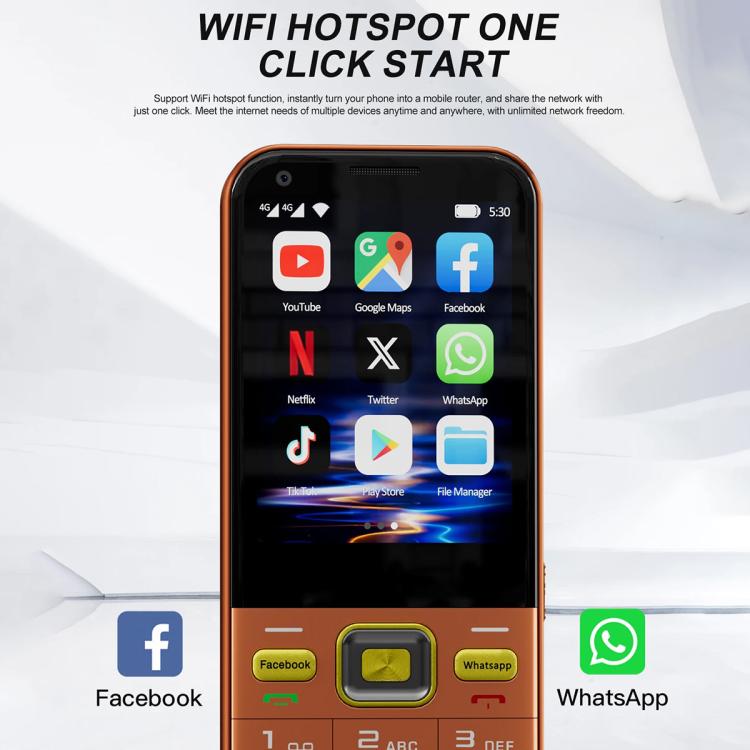 A001 / 16MP, 2GB+16GB, 2.8 inch Android 8.1 MTK6737 Quad Core, Network: 4G, Dual SIM