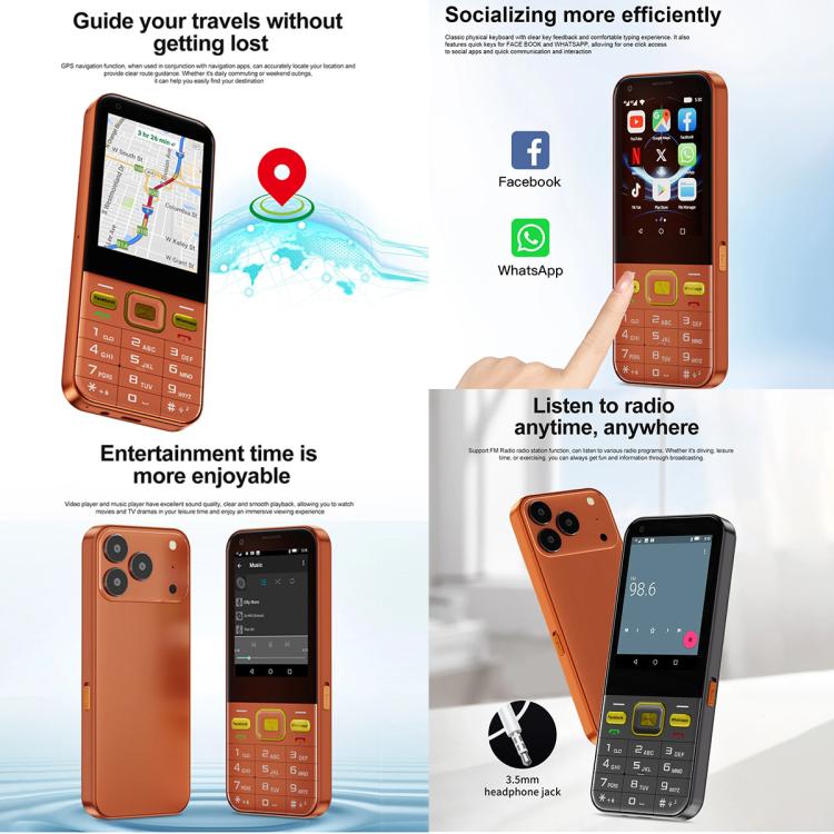 A001 / 17MP, 2GB+16GB, 2.8 inch Android 8.1 MTK6737 Quad Core, Network: 4G, Dual SIM