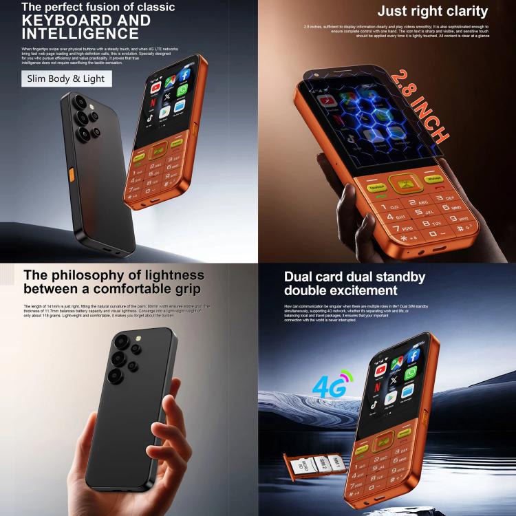 A001 / 25MP, 2GB+16GB, 2.8 inch Android 8.1 MTK6737 Quad Core, Network: 4G, Dual SIM