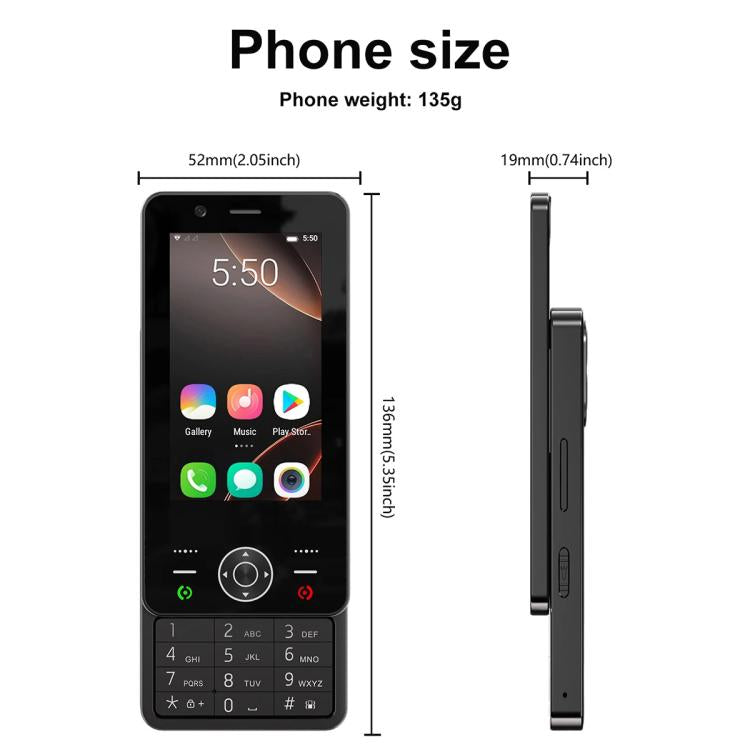 S160 Slide Phone, 2GB+16GB, 3.0 inch Android 8.1 MTK6737 Quad Core, Network: 4G, Dual SIM