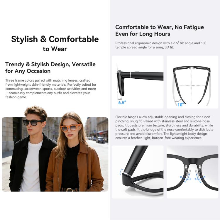 X01 Ultra Cycling Smart AI Sports Glasses 8MP HeyCyan, Six-axis Image Stabilization, Wi-Fi, BT Call, AI Voice Assistant, AI Translation