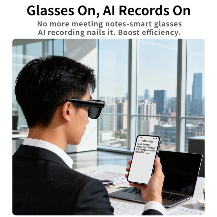 MT3 8MP Smart AI Glasses, WiFi, Touch Control, BT Call