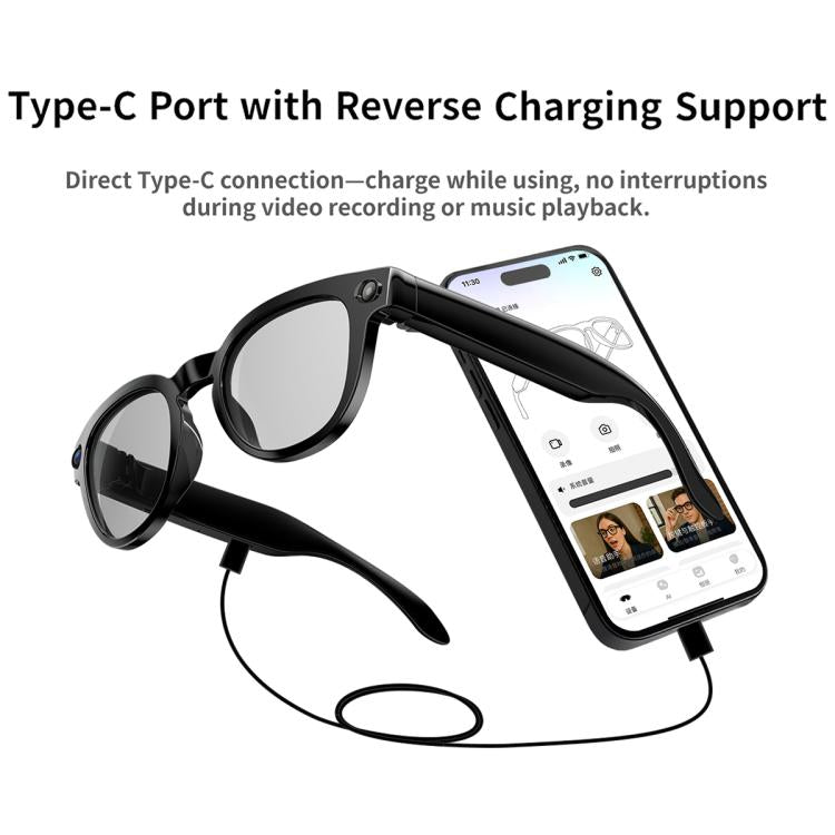 MT3 8MP Smart AI Glasses, WiFi, Touch Control, BT Call