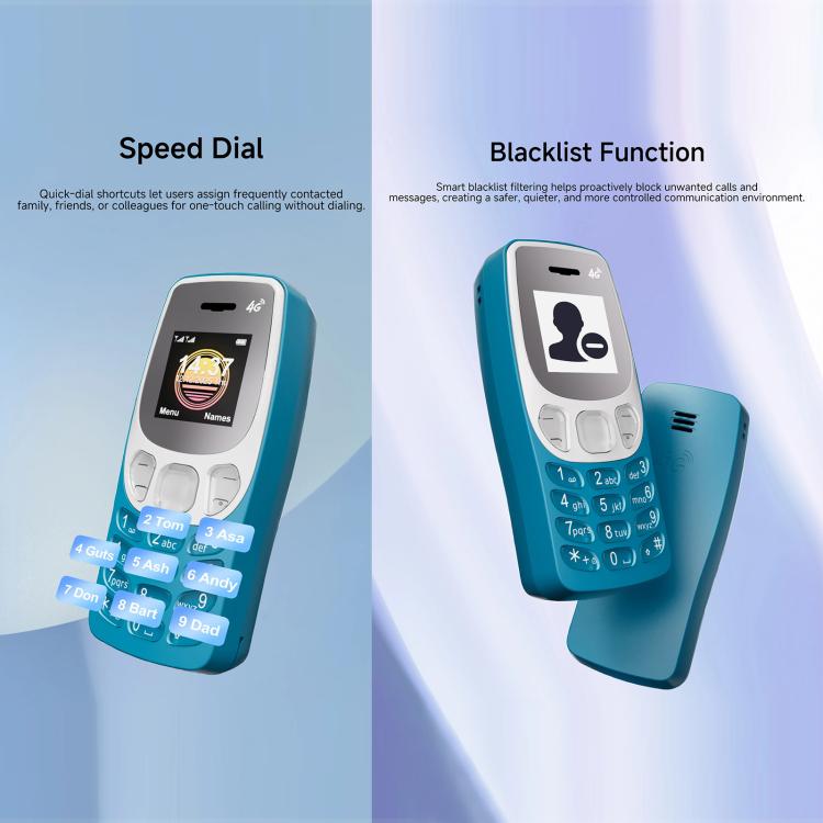 BM80 4G Mini Mobile Phone, 0.85 inch Hands Free Bluetooth Dialer Headphone, MP3 Music, Dual SIM, Network: 4G