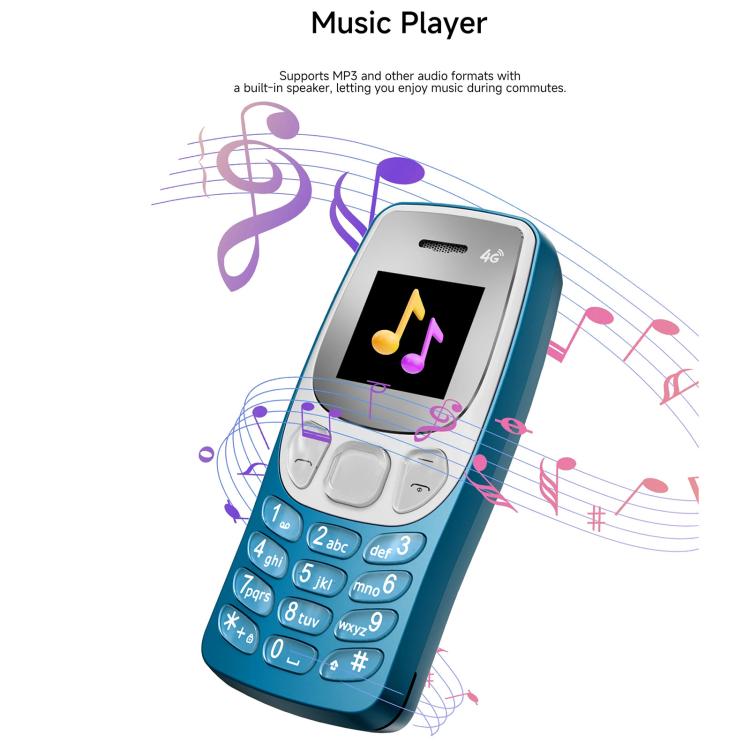 BM80 4G Mini Mobile Phone, 0.85 inch Hands Free Bluetooth Dialer Headphone, MP3 Music, Dual SIM, Network: 4G