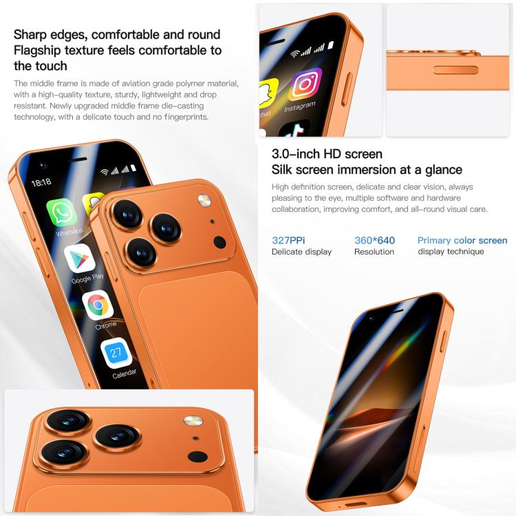 A17 mini, 2GB+16GB, 3.0 inch Android 8.1 MTK6580 Quad Core, Network: 3G, Dual SIM