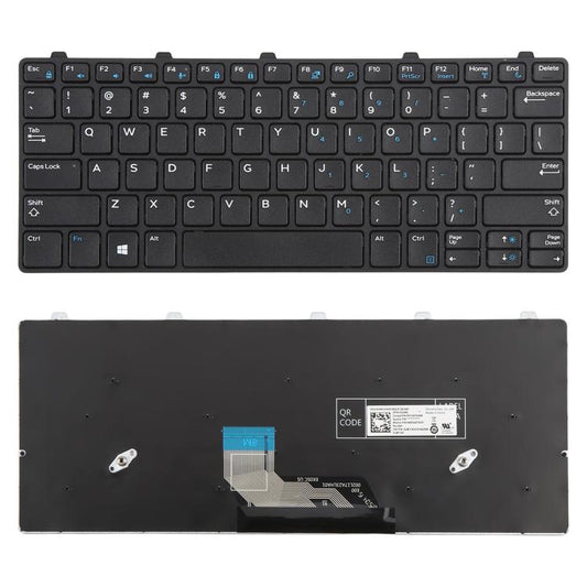 For Dell Latitude 13 3380 3180 3189 3190 343NN 0343NN US Version Laptop Keyboard, Not Compatible with Chromebook 11 3180 3189, For Dell Latitude 13 3380(Black)