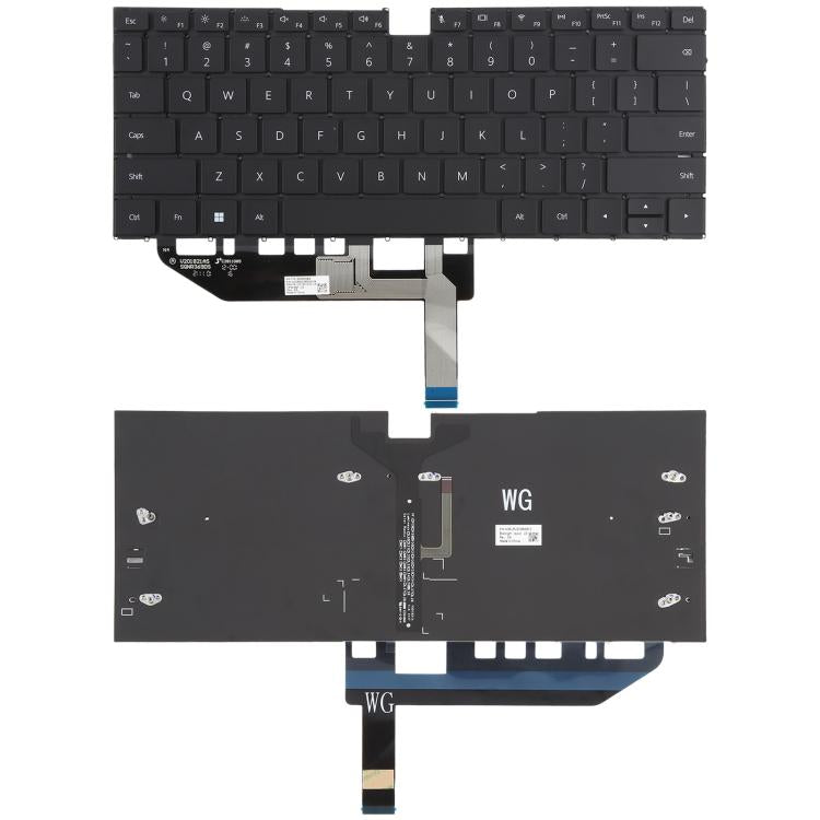 For Huawei Matebook X EUL-W19 EUL-W19P EUL-W29P EUL-WX9 US Version Backlit Laptop Keyboard, For Huawei Matebook X