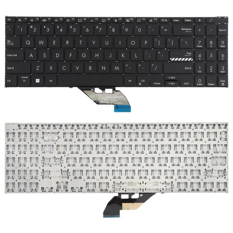 For ASUS Vivobook S 16 Flip TP3604 TP3604VA TN3604 TN3604U US Version Laptop Keyboard, For ASUS Vivobook S 16 Flip(Black)