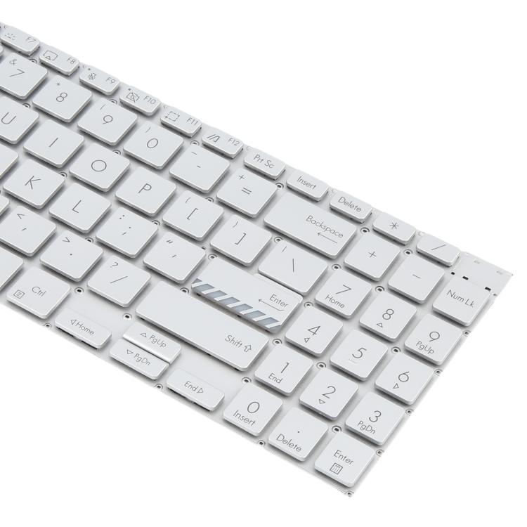 For ASUS Vivobook Pro 16 K6502 K6602 ZC ZE US Version Backlit Laptop Keyboard, For ASUS Vivobook Pro 16(Silver)