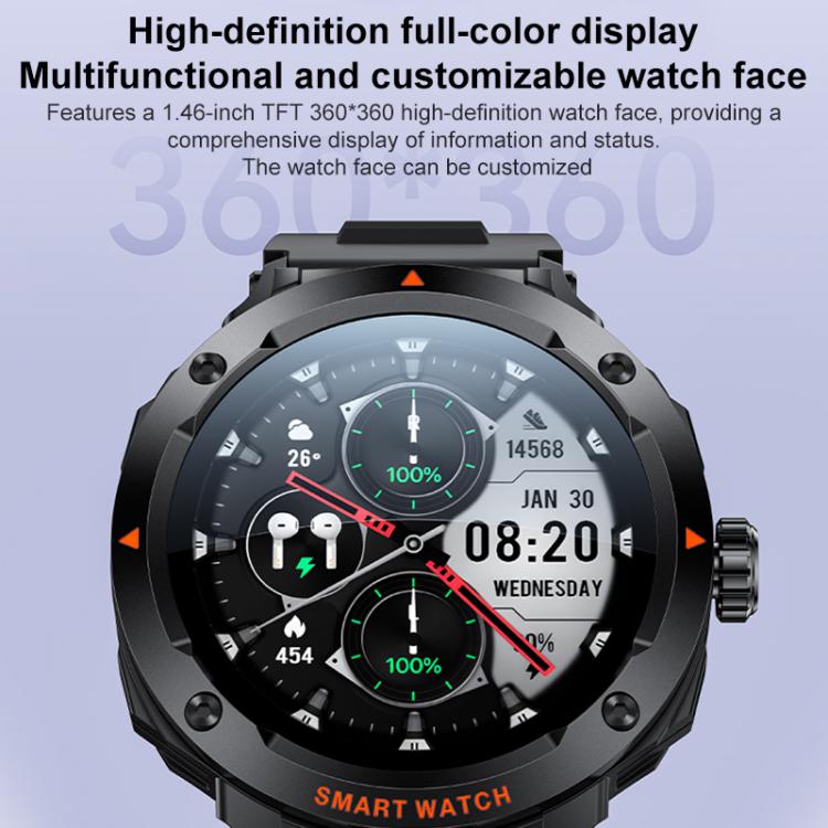 Yesido IO50 Smart Watch with TWS Earbuds, 2-in-1 Bluetooth-Compatible Smartwatch with Charging Box, 1.46 inch HD Display, NFC