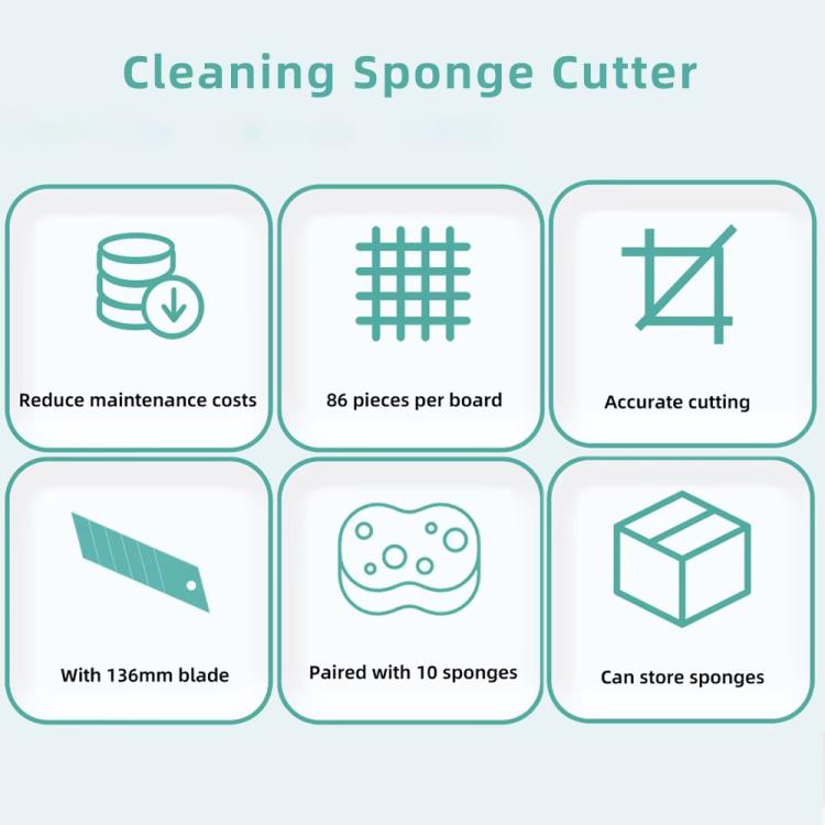 BEST BST-QJ3 Nano Sponge Cutting Storage Box with 10 Sponge Sheets, BEST BST-QJ3