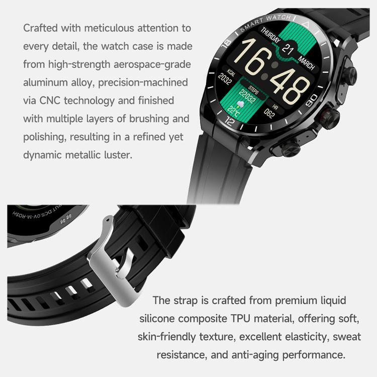 T95E 1.52-inch Display 2-in-1 Smart Sports Watch TWS Bluetooth Earphones