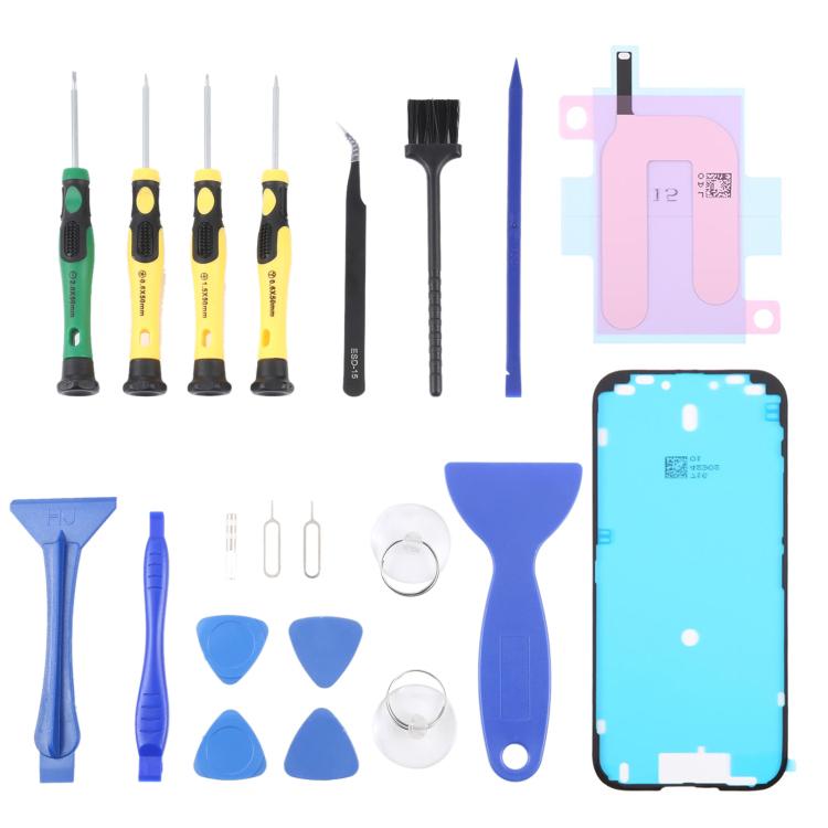 JIAFA JF-8182 21 in 1 Battery Adhesive + Waterproof Adhesive + Repair Tool Set, For iPhone 17 Pro Max, For iPhone 17 Pro, For iPhone 17, For iPhone Air, For iPhone 16 Pro Max, For iPhone 16 Pro, For iPhone 16 Plus, For iPhone 16