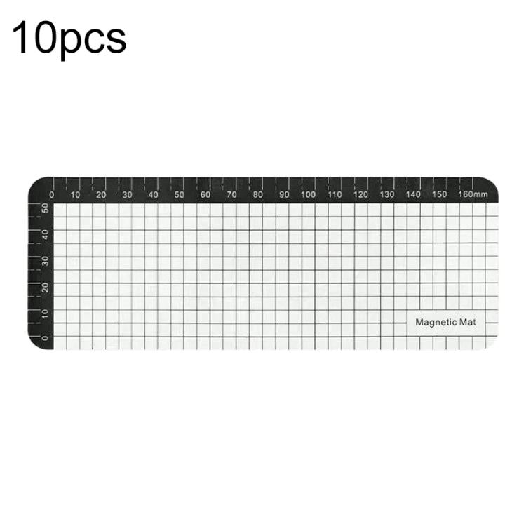 10pcs Anti-Loss Magnetic Screw Mat, 14.5 x 4.5cm, 17.9 x 6.5cm
