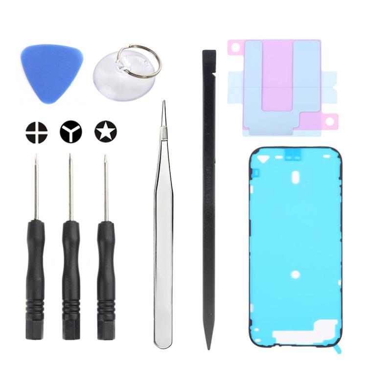 JIAFA JF-8162 9 in 1 Battery Adhesive + Waterproof Adhesive + Repair Tool Set, For iPhone 17 Pro Max, For iPhone 17 Pro, For iPhone 17, For iPhone Air, For iPhone 16 Pro Max, For iPhone 16 Pro, For iPhone 16 Plus, For iPhone 16