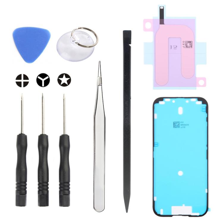 JIAFA JF-8162 9 in 1 Battery Adhesive + Waterproof Adhesive + Repair Tool Set, For iPhone 17 Pro Max, For iPhone 17 Pro, For iPhone 17, For iPhone Air, For iPhone 16 Pro Max, For iPhone 16 Pro, For iPhone 16 Plus, For iPhone 16