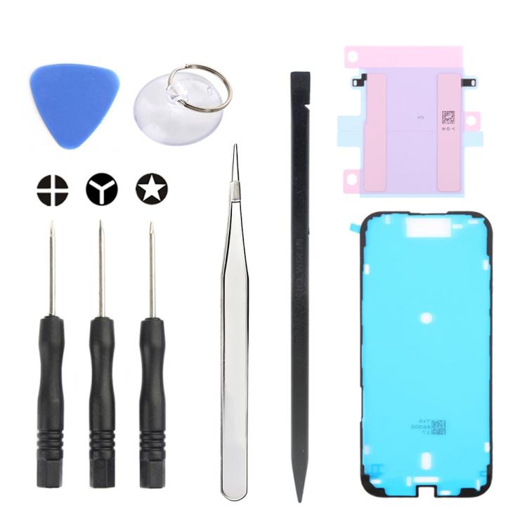 JIAFA JF-8162 9 in 1 Battery Adhesive + Waterproof Adhesive + Repair Tool Set, For iPhone 17 Pro Max, For iPhone 17 Pro, For iPhone 17, For iPhone Air, For iPhone 16 Pro Max, For iPhone 16 Pro, For iPhone 16 Plus, For iPhone 16