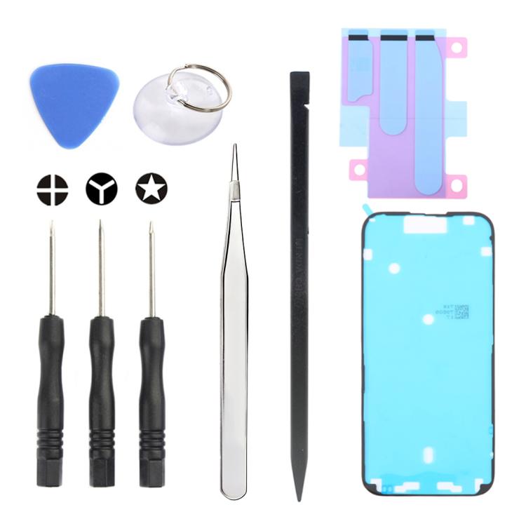 JIAFA JF-8162 9 in 1 Battery Adhesive + Waterproof Adhesive + Repair Tool Set, For iPhone 17 Pro Max, For iPhone 17 Pro, For iPhone 17, For iPhone Air, For iPhone 16 Pro Max, For iPhone 16 Pro, For iPhone 16 Plus, For iPhone 16