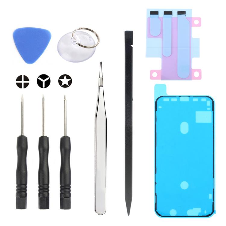 JIAFA JF-8162 9 in 1 Battery Adhesive + Waterproof Adhesive + Repair Tool Set, For iPhone 17 Pro Max, For iPhone 17 Pro, For iPhone 17, For iPhone Air, For iPhone 16 Pro Max, For iPhone 16 Pro, For iPhone 16 Plus, For iPhone 16