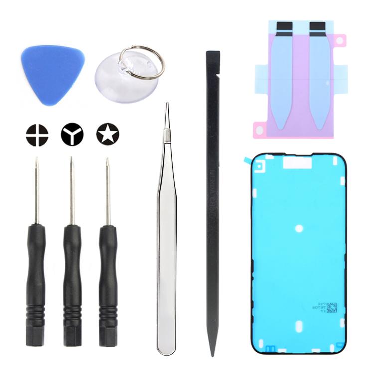 JIAFA JF-8162 9 in 1 Battery Adhesive + Waterproof Adhesive + Repair Tool Set, For iPhone 17 Pro Max, For iPhone 17 Pro, For iPhone 17, For iPhone Air, For iPhone 16 Pro Max, For iPhone 16 Pro, For iPhone 16 Plus, For iPhone 16