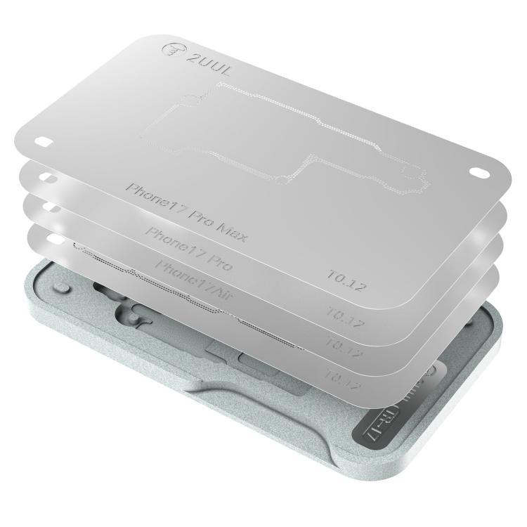 2uul BH40 Middle Layer BGA Reballing Stencil Platform Set for iPhone 17 Series, 2uul BH40