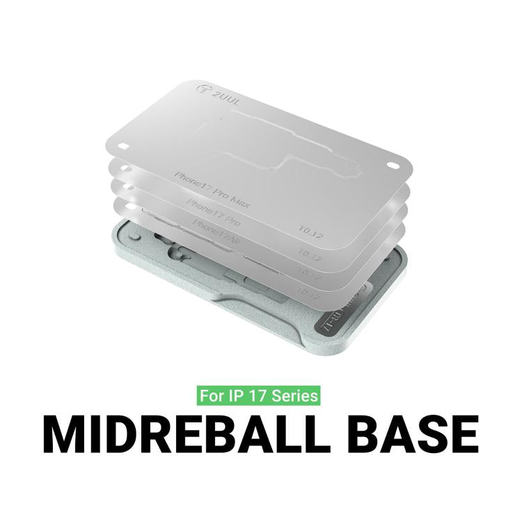 2uul BH40 Middle Layer BGA Reballing Stencil Platform Set for iPhone 17 Series, 2uul BH40