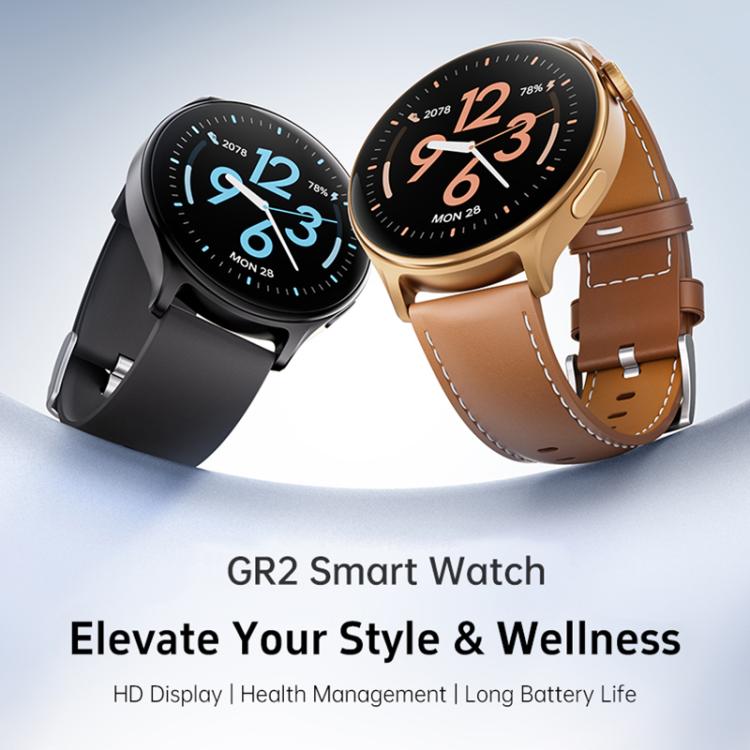 GR2 1.46 inch Ultra-HD Screen BT Calling Smart Watch, Support Health Monitoring