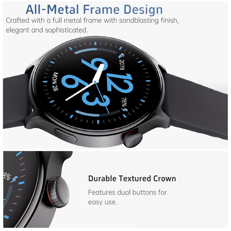 GR2 1.46 inch Ultra-HD Screen BT Calling Smart Watch, Support Health Monitoring