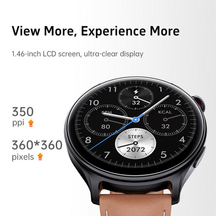 GR2 1.46 inch Ultra-HD Screen BT Calling Smart Watch, Support Health Monitoring