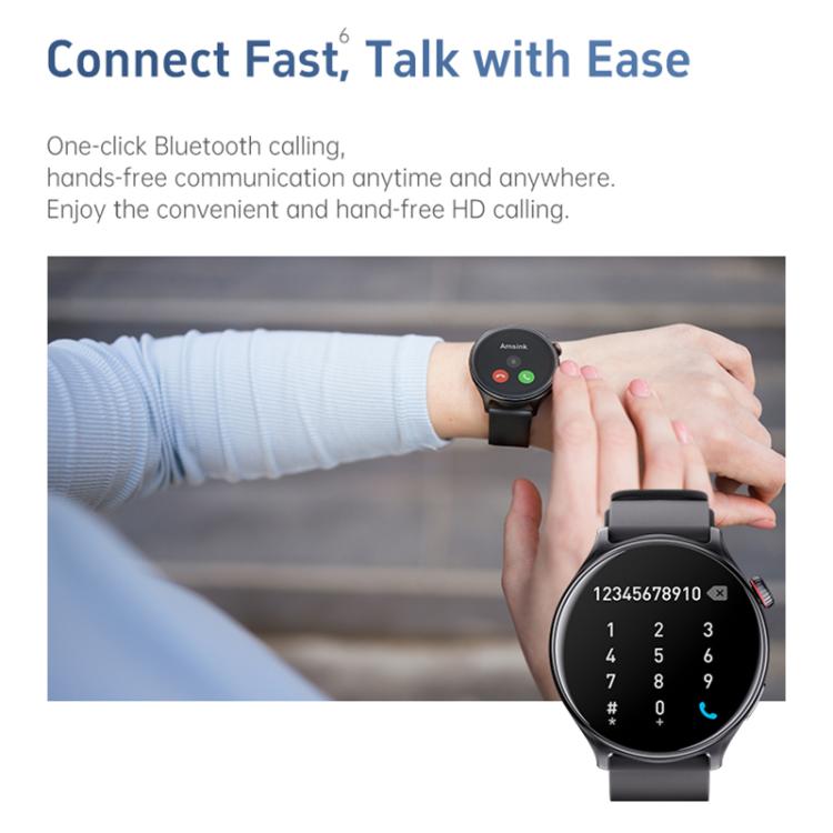 GR2 1.46 inch Ultra-HD Screen BT Calling Smart Watch, Support Health Monitoring